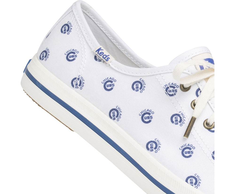 Keds Sneaker Damen Weiß/Blau - Kickstart Mlb® - TRC-085719